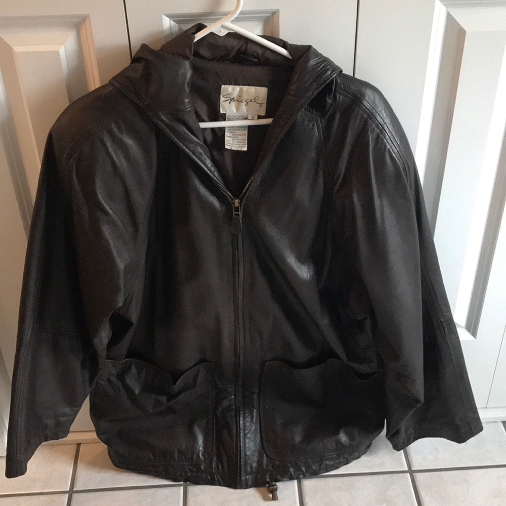 Spiegel Vintage oversized leather jacket